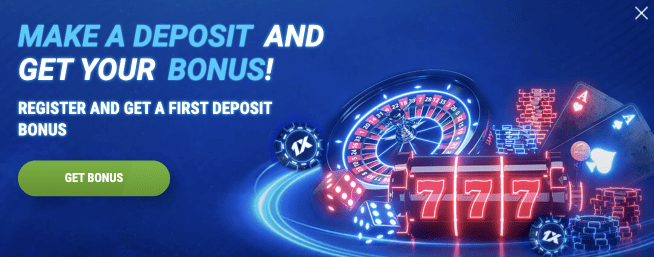 welcome bonus 1xbet India for casino